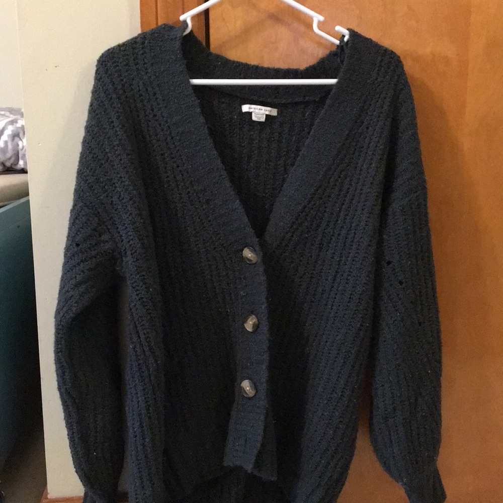 American eagle Xs green cardigan